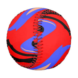 Balle De Baseball Festive Red Amérindien et mélange d'art japonais