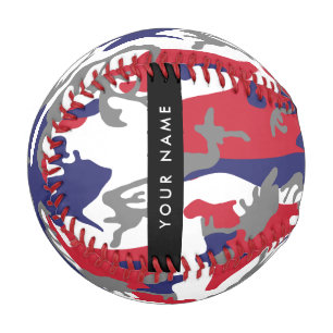 Balle De Baseball Fête de l'Indépendance Camouflage Votre nom Person