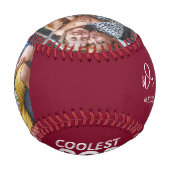 Balle De Baseball Fête des pères Coolest Pop Ever Photos Script Pers (Dos)