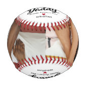 Balle De Baseball Fête des pères Cute Daddy Cadeau Photo Baseball (Devant)