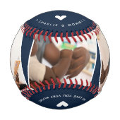 Balle De Baseball Fête des pères DADDY moderne garde photo (Devant)