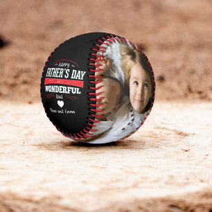 Balle De Baseball Fête des pères Happy Multi Photo Personnalisée