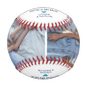 Balle De Baseball Fête des pères moderne Happy 2 garde photo (Devant)