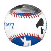 Balle De Baseball Fête des pères moderne papa ours photo (Dos)