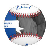 Balle De Baseball Fête des pères moderne Papa Photo Stars (Devant)