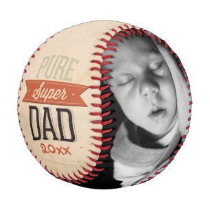 Balle De Baseball Fête des pères Personnalisé Super Papa