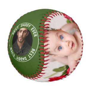 Balle De Baseball Fête des pères Personnalisée Une Photo D'Une Sorte