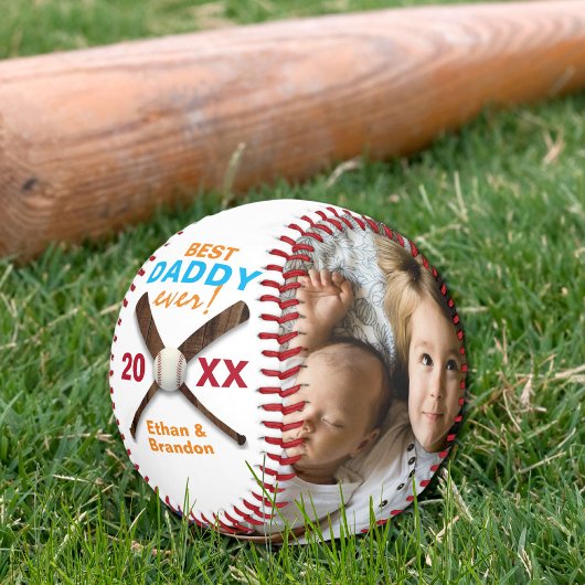 Balle De Baseball Fête des pères photo Best Daddy Ever