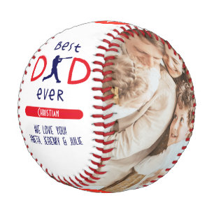 Balle De Baseball Fête des pères photo de famille moderne Best Papa