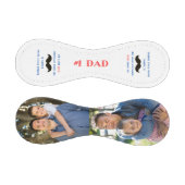 Balle De Baseball Fête des pères photo de papa Mustache (Panneaux)