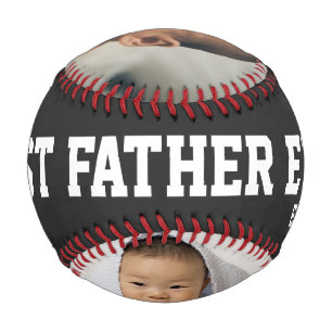 Balle De Baseball Fête des pères photo du meilleur père jamais
