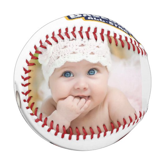 Balle De Baseball Fête des pères Photo Je T'Aime Papa (Devant Gauche)