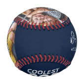 Balle De Baseball Fête des pères Script Plus Coolest Pop Ever Photos (Dos)