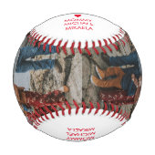 Balle De Baseball Fête des pères Team Papa Forever (Devant)