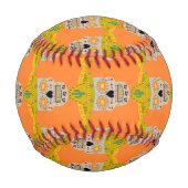 Balle De Baseball Fête mexicaine du crâne mort (Devant)