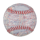 Balle De Baseball Feuille de route États-Unis (Dos)