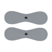 Balle De Baseball Feuille d'érable noire canadienne gris (Panneaux)