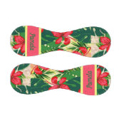 Balle De Baseball Feuilles tropicaux et fleurs (Panneaux)