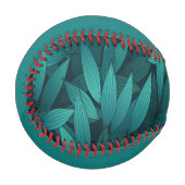 Balle De Baseball Feuilles tropicaux rayonnants (Devant Gauche)