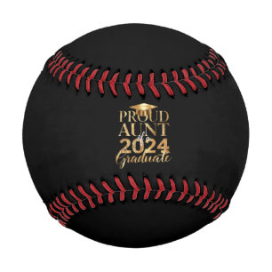 Balle De Baseball Fier Tante d'une classe de 2024 Diplôme Supérieur
