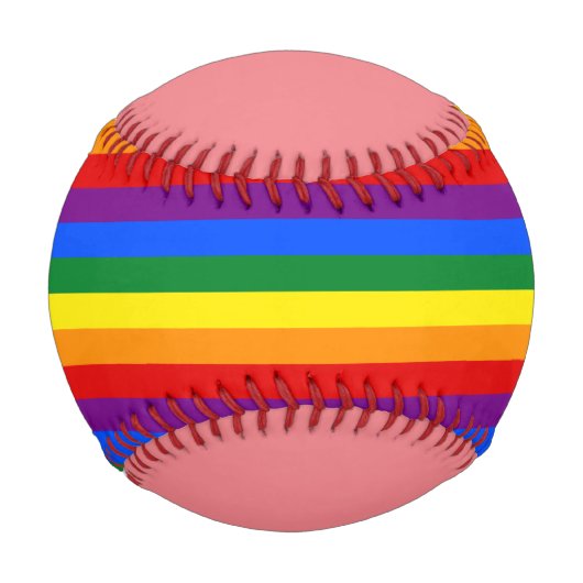 Balle De Baseball Fierté arc-en-ciel (Devant)