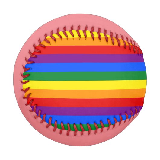 Balle De Baseball Fierté arc-en-ciel (Devant Gauche)