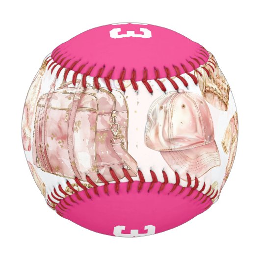 Balle De Baseball Fille de luxe de baseball personnalisée Anniversai (Devant)