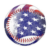 Balle De Baseball FLAG AMÉRICAIN Custom Baseball (Devant Gauche)