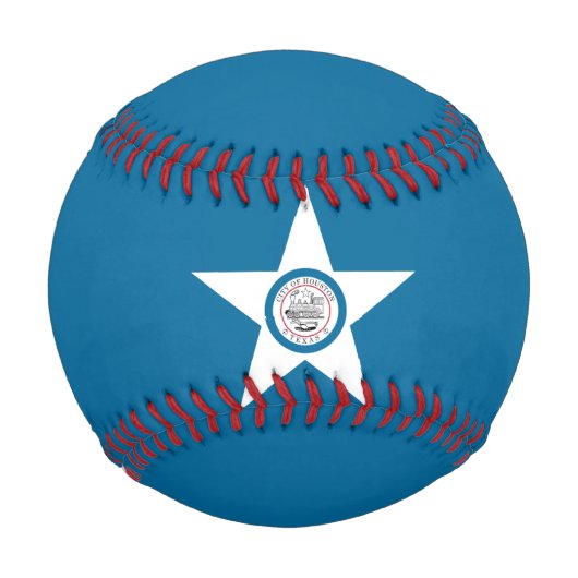Balle De Baseball Flag of city of Houston, Texas Baseball (Devant)