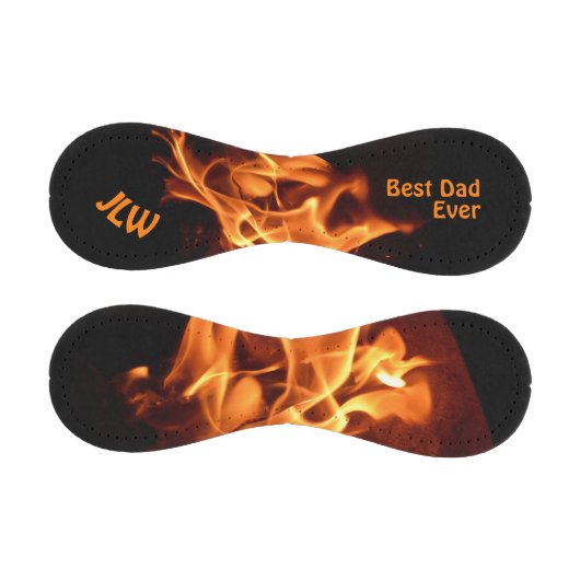 Balle De Baseball Flammes à chaud avec initiales (Panneaux)