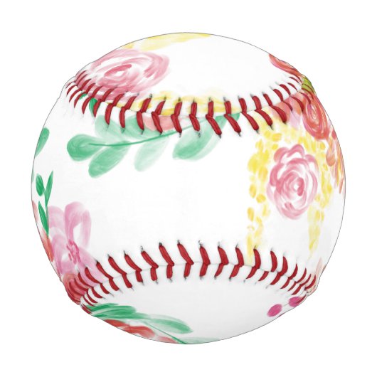 Balle De Baseball Fleur aqua (Devant)