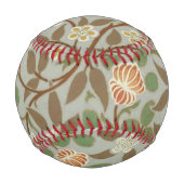 Balle De Baseball Fleur botanique de trèfle William Morris (Dos)