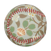 Balle De Baseball Fleur botanique de trèfle William Morris (Devant Gauche)