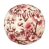 Balle De Baseball Fleur de cerise (Devant)