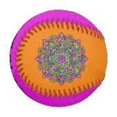 Balle De Baseball Fleur De Vie - Indien Mandala 1 (Devant Gauche)
