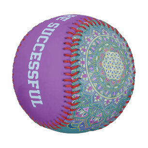 Balle De Baseball Fleur De Vie - Mandala India Style 1