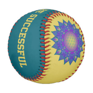 Balle De Baseball Fleur De Vie - Mandala Indien 3