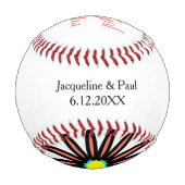 Balle De Baseball Fleur Fille Corail Turquoise (Dos)