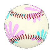 Balle De Baseball Fleur Rétro Puissance (Devant)