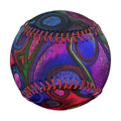 Balle De Baseball Fleurs (Dos)
