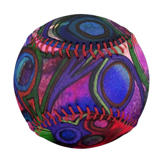 Balle De Baseball Fleurs (Devant)