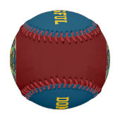 Balle De Baseball FLEURS DE VIE - Fleur fractale 1 (Devant)