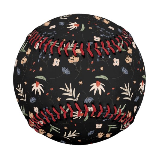 Balle De Baseball Fleurs d'eau simples 1 (Devant)