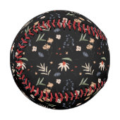 Balle De Baseball Fleurs d'eau simples 1 (Devant Gauche)