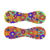 Balle De Baseball Fleurs Hippy Retro (Panneaux)