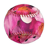 Balle De Baseball Fleurs roses (Dos)