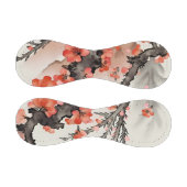 Balle De Baseball Fleurs sur Noir (Panneaux)