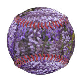 Balle De Baseball Fleurs violettes (Devant)