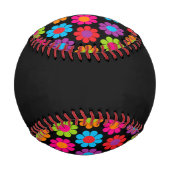 Balle De Baseball Flower Power (Dos)