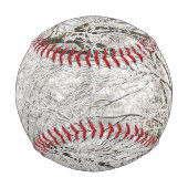 Balle De Baseball Forêt hivernale neige (Dos)